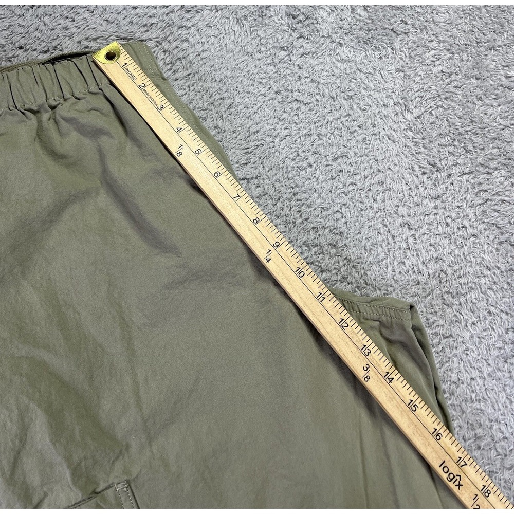 RSQ Mens Large Cargo Pants 28x29 Khaki Sage Green Chino Loose Parachute Cargo‎ - Picture 8 of 10